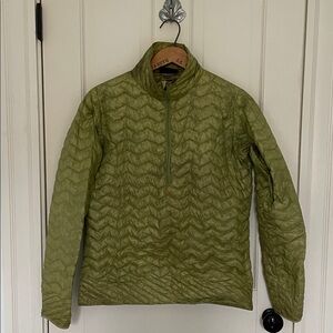 Patagonia Olive Quilted Pullover